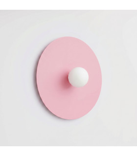 Ake Flush Wall Lamp Pink 1x G9-2