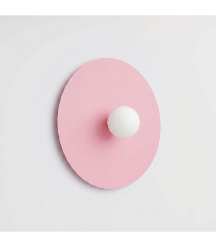 Ake Flush Wall Lamp Pink 1x G9-2
