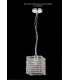 Crystal Square SHADE ONLY Polished Chrome, Crystal - 6