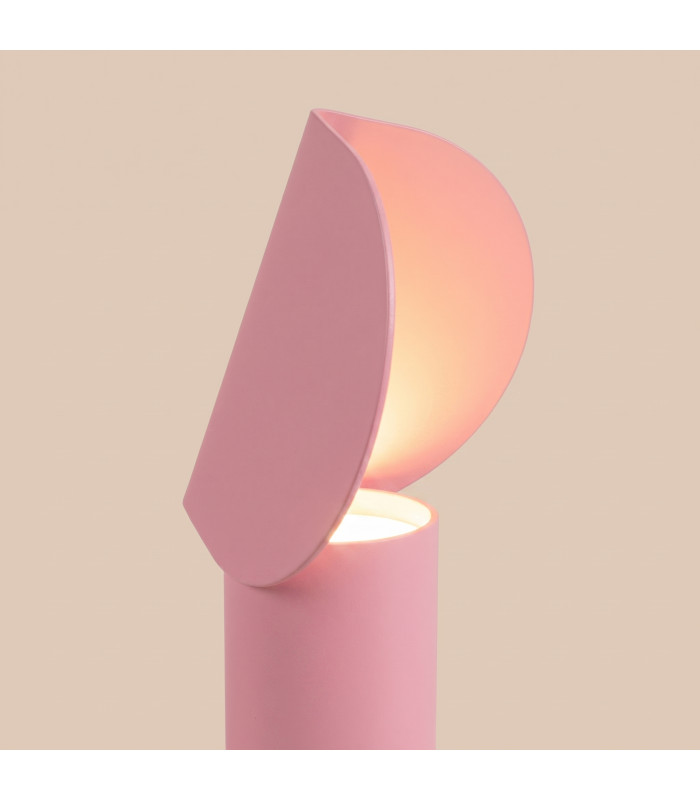 Biscuit Integrated LED Table Lamp Pink-5
