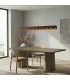 Biscuit 100cm LED Bar Pendant Ceiling Light Brown 4000K-13