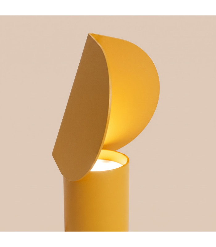 Biscuit Integrated LED Table Lamp Yellow-5