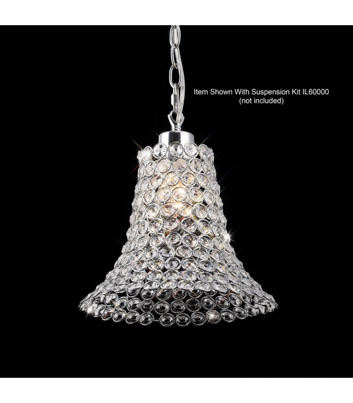 Crystal Cone SHADE ONLY Polished Chrome, Crystal - 2
