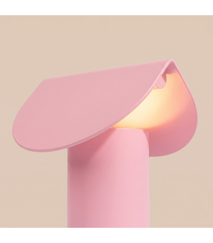 Biscuit Integrated LED Table Lamp Pink-6