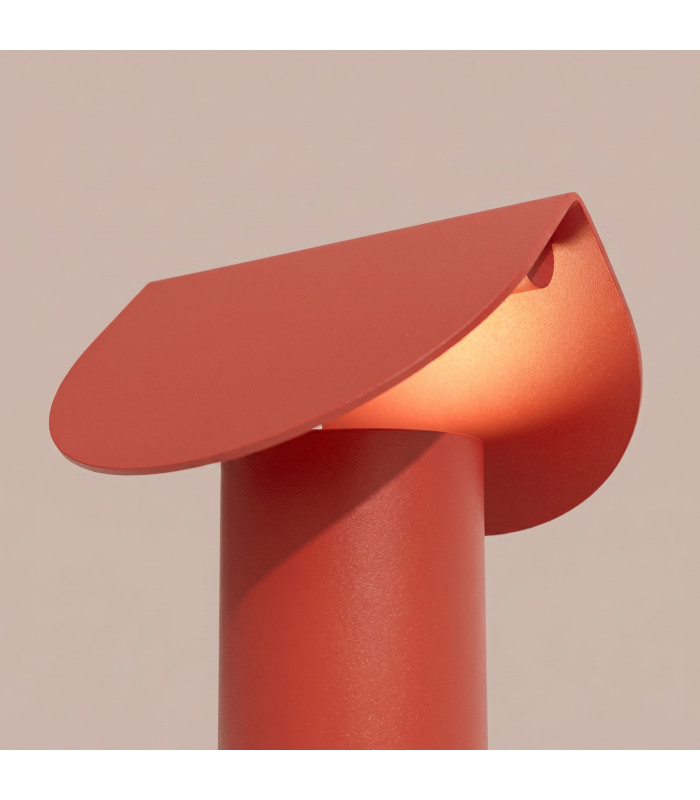 Biscuit Integrated LED Table Lamp Red-6