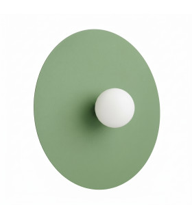 Ake Flush Wall Lamp Sage 1x G9-1