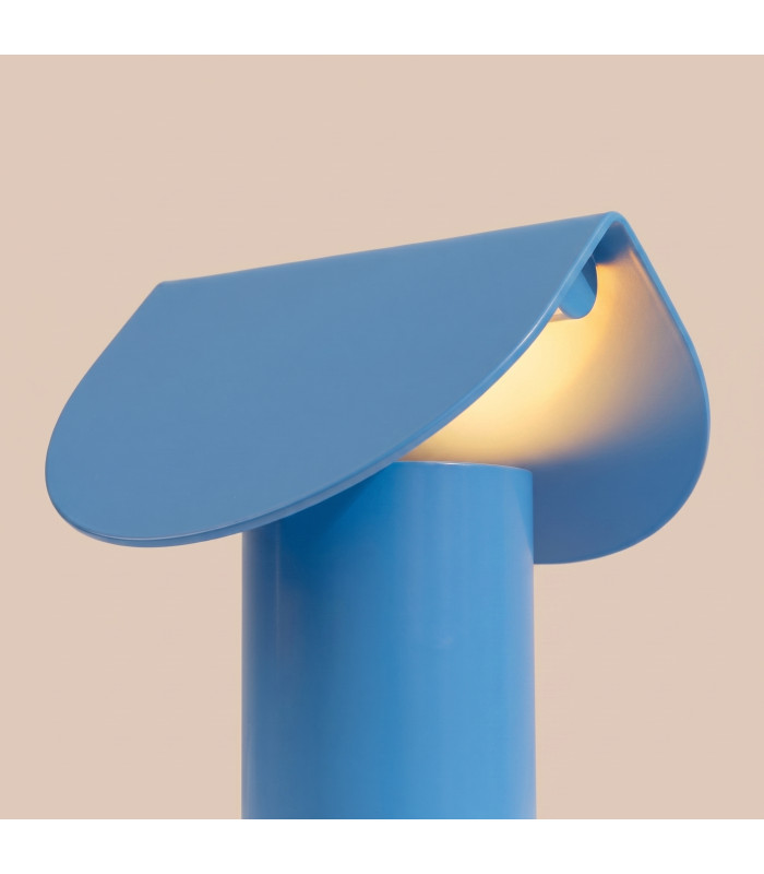 Biscuit Integrated LED Table Lamp Sky Blue-6