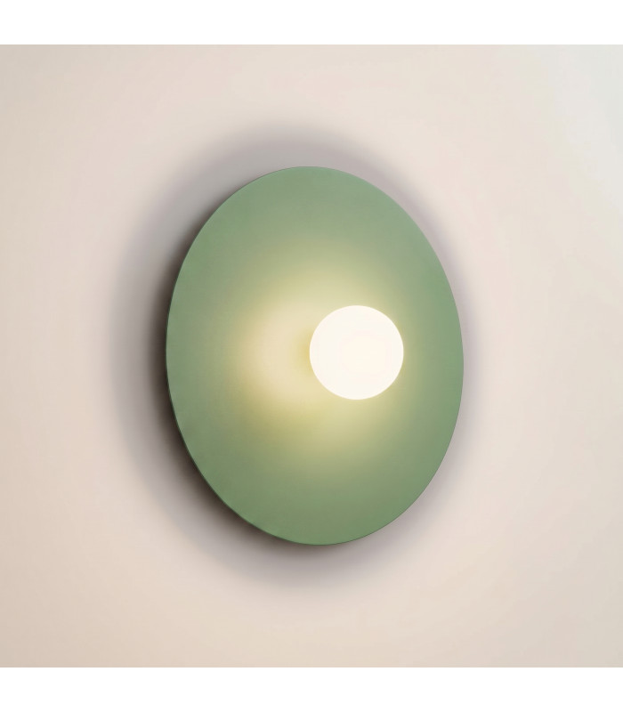 Ake Flush Wall Lamp Sage 1x G9-3