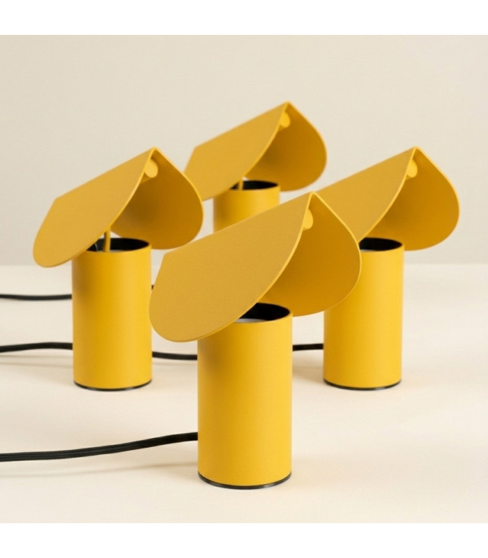 Biscuit Integrated LED Table Lamp Yellow-11