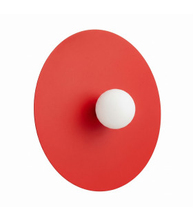 Ake Flush Wall Lamp Red 1x G9-1
