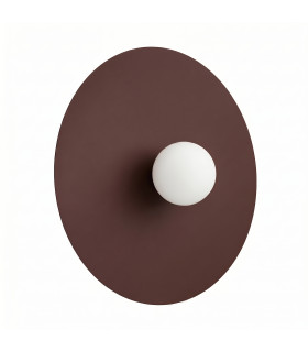Ake Flush Wall Lamp Brown 1x G9-1