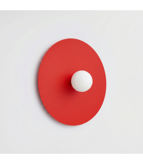 Ake Flush Wall Lamp Red 1x G9-2
