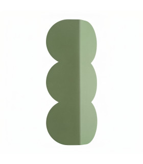 Biscuit Flush Wall Lamp Green 2x G9-1