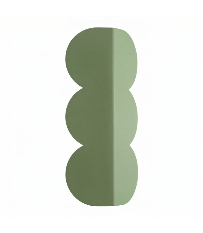 Biscuit Flush Wall Lamp Green 2x G9-1