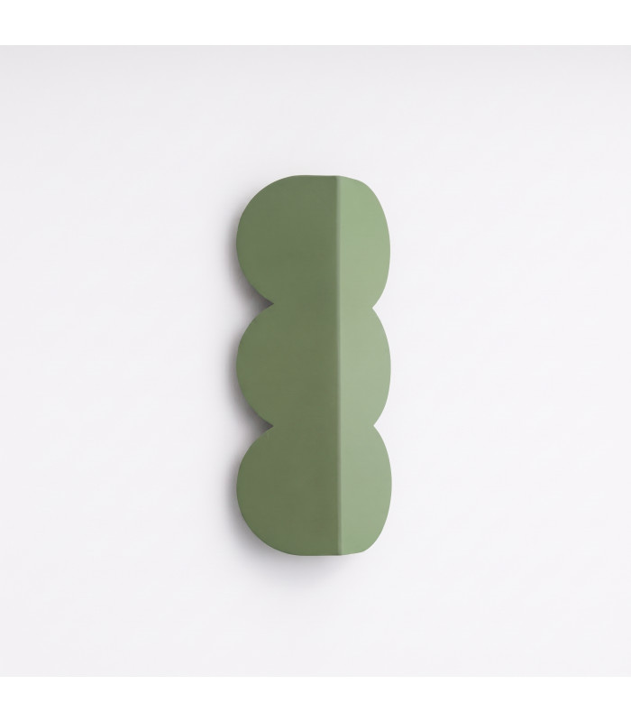 Biscuit Flush Wall Lamp Green 2x G9-2