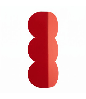 Biscuit Flush Wall Lamp Red Ochre 2x G9-1