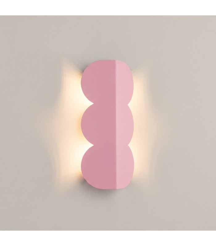 Biscuit Flush Wall Lamp Pink 2x G9-3