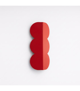 Biscuit Flush Wall Lamp Red Ochre 2x G9-2