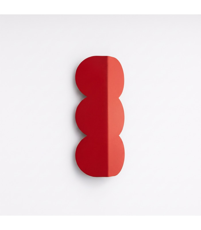 Biscuit Flush Wall Lamp Red Ochre 2x G9-2
