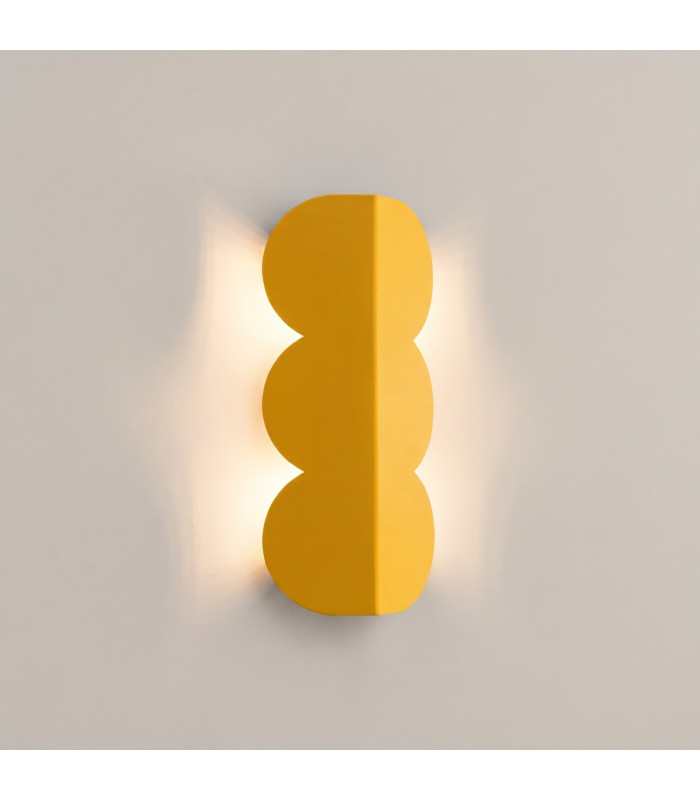 Biscuit Flush Wall Lamp Yellow 2x G9-3