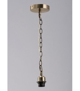 Electrical Suspension Kit 1 Light Antique Brass - 2