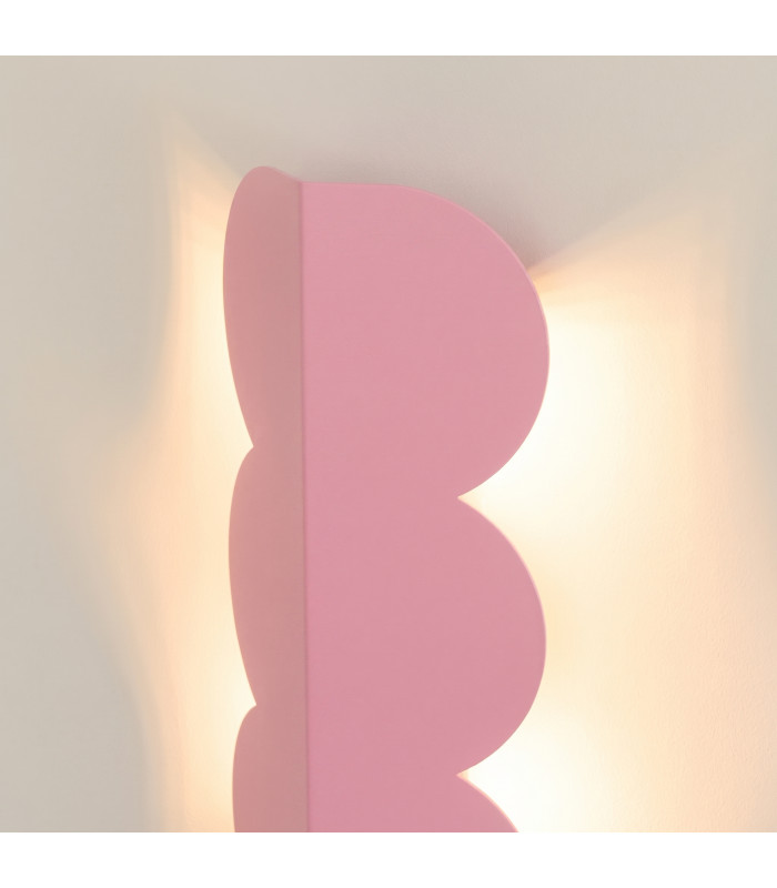 Biscuit Flush Wall Lamp Pink 2x G9-4