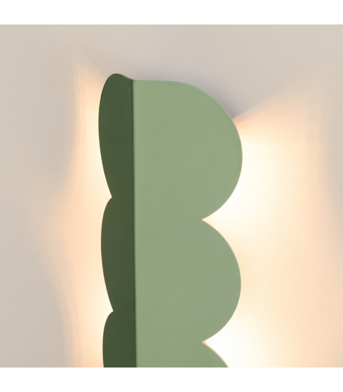 Biscuit Flush Wall Lamp Green 2x G9-4