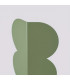 Biscuit Flush Wall Lamp Green 2x G9-5