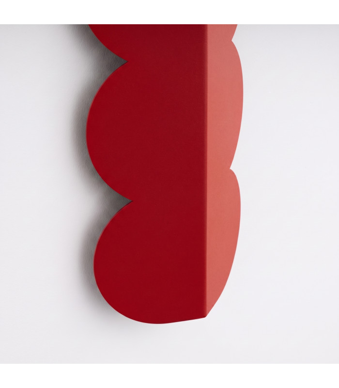 Biscuit Flush Wall Lamp Red Ochre 2x G9-6
