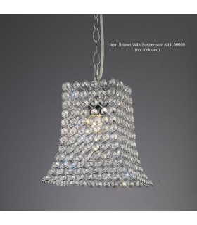 Crystal Curved Trapezium SHADE ONLY Polished Chrome, Crystal - 2