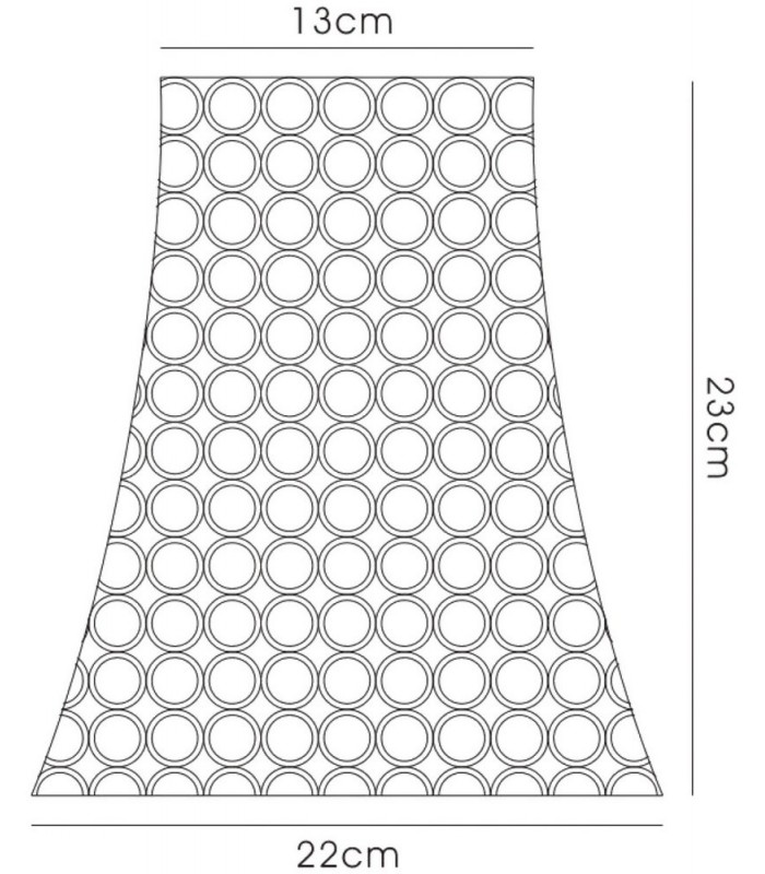 Crystal Curved Trapezium SHADE ONLY Polished Chrome, Crystal - 3