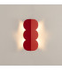 Biscuit Flush Wall Lamp Red Ochre 2x G9-7