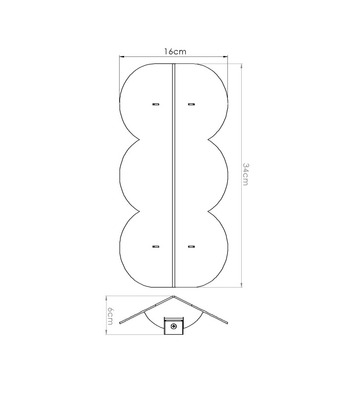 Biscuit Flush Wall Lamp Yellow 2x G9-9