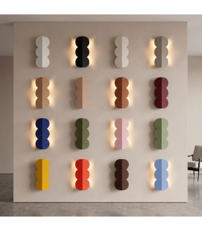 Biscuit Flush Wall Lamp Green 2x G9-11