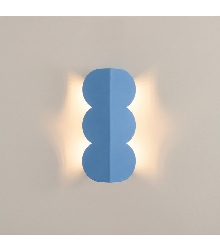 Biscuit Flush Wall Lamp Blue 2x G9-7