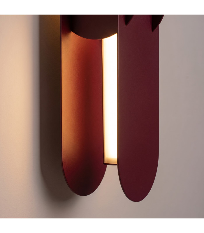 Chain Integrated LED Wall Lamp Burgundy 3000K-4