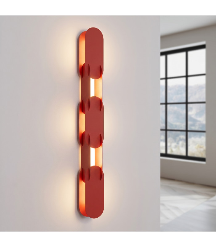 Chain Integrated LED Wall Lamp Red 3000K-3