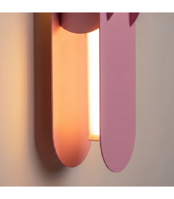 Chain Integrated LED Wall Lamp Pink 3000K-4