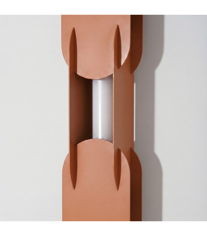 Chain Integrated LED Wall Lamp Red Ochre 3000K-5