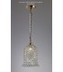 Crystal Bell SHADE ONLY Antique Brass, Crystal - 5
