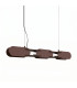 Chain 91cm LED Bar Pendant Ceiling Light Brown 3000K-1