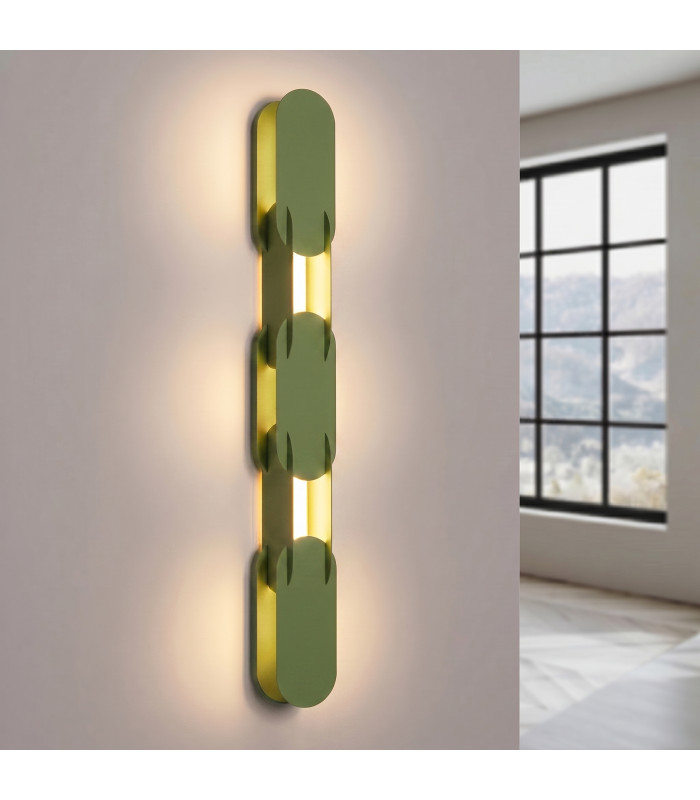 Chain Integrated LED Wall Lamp Olive Green 3000K-3