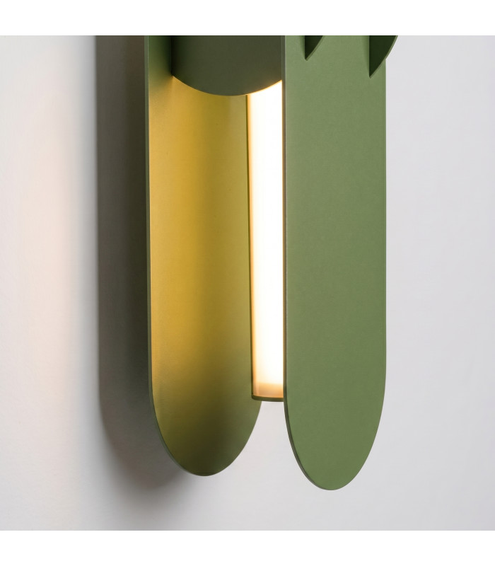 Chain Integrated LED Wall Lamp Olive Green 3000K-4