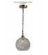 Crystal Globe SHADE ONLY Antique Brass, Crystal - 4