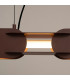 Chain 91cm LED Bar Pendant Ceiling Light Brown 3000K-4