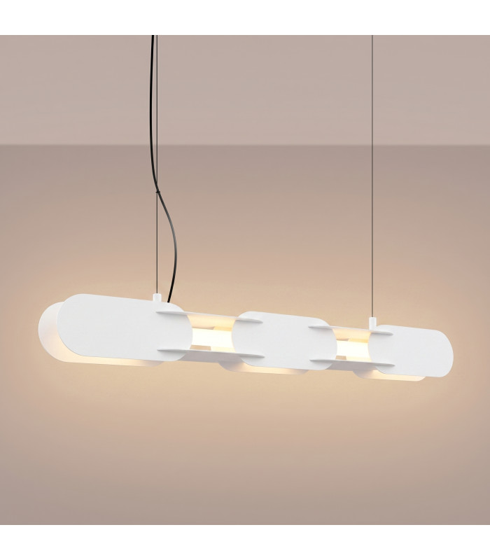 Chain 91cm LED Bar Pendant Ceiling Light White 3000K-3
