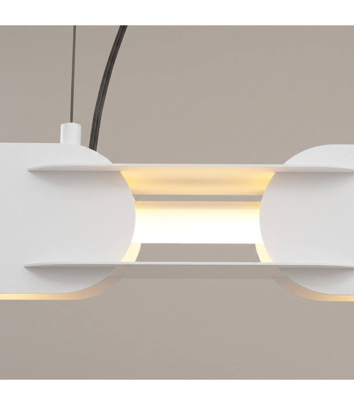 Chain 91cm LED Bar Pendant Ceiling Light White 3000K-4