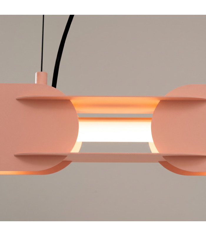 Chain 91cm LED Bar Pendant Ceiling Light Peach 3000K-4