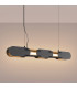 Chain 91cm LED Bar Pendant Ceiling Light Black 3000K-3