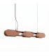 Chain 91cm LED Bar Pendant Ceiling Light Mocca 3000K-1
